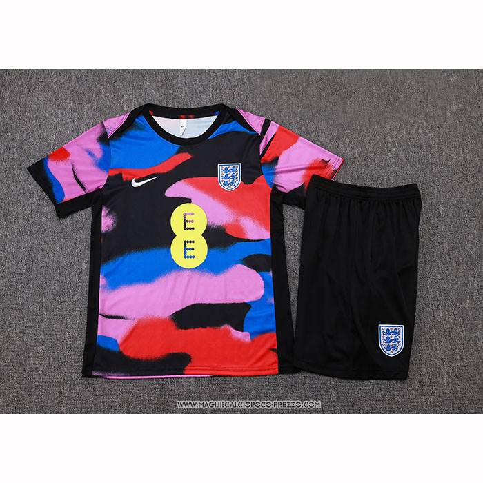 Tuta da Track Inghilterra 25/26 Manica Corta Multicolor - Pantaloncini